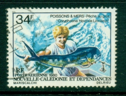 New Caledonia 1980 Fishing, Dolphin Fish 34f