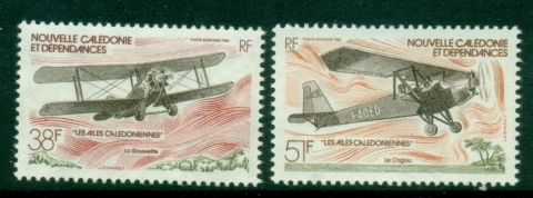 New Caledonia 1982 Vintage Planes