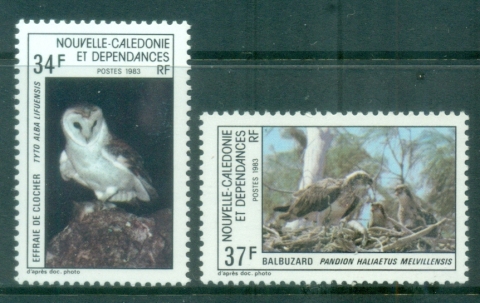 New Caledonia 1983 Birds of Prey