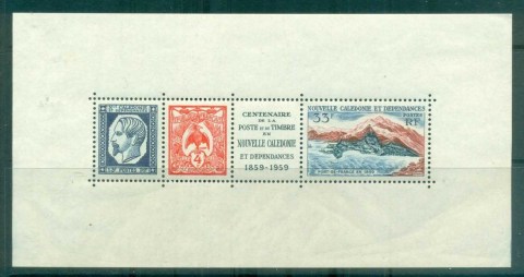 New Caledonia 1960 Stamp Centenary MS