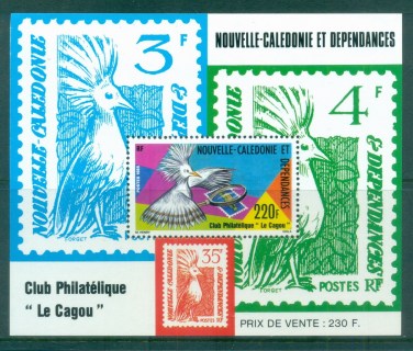 New Caledonia 1985 Birds, Cagou, Kagu MS