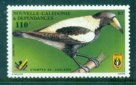 New Caledonia 1986 Birds, Stampex, Adelaide