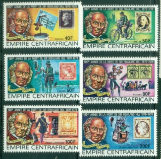 Central-African-Republic-1978-The-100th-Anniversary-of-the-Death-of-Rowland-Hill-1795-1879-MUH
