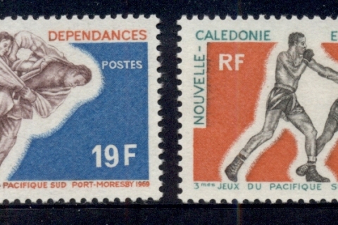 New Caledonia 1969 South Pacific Games 19,20f
