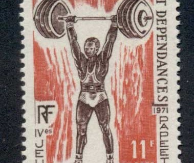 New Caledonia 1971 South Pacific Games Papeete 11f Weightlifting