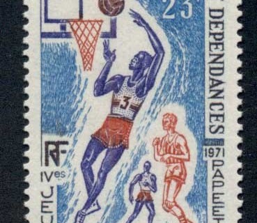 New Caledonia 1971 South Pacific Games Papeete 23f Basketball