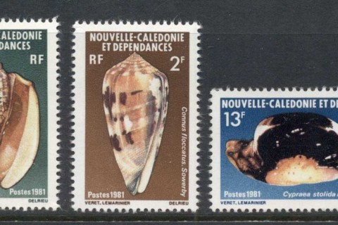 New Caledonia 1981 Marine Life Shells