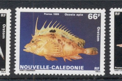 New Caledonia 1989 Marine Life, Fish, Shell