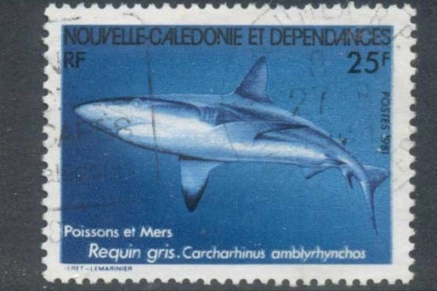 New Caledonia 1981 Marine Life, Shark 25f