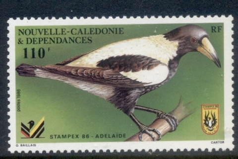 New Caledonia 1986 Stampex, Bird