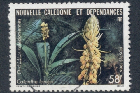 New Caledonia 1986 Flowers, Orchids 58f