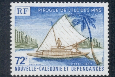 New Caledonia 1987 Pirogues, Canoes 72f