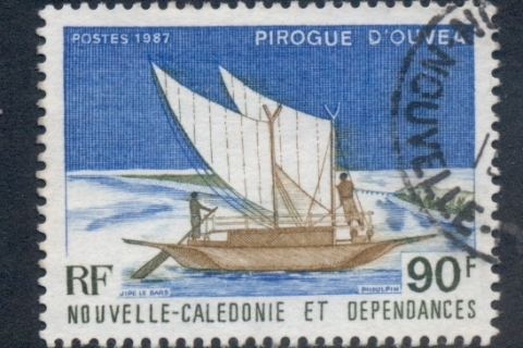 New Caledonia 1987 Pirogues, Canoes 90f