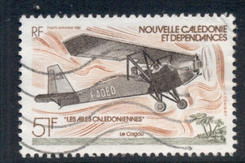 New Caledonia 1982 Airplane 51f