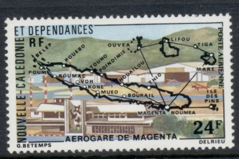 New Caledonia 1977 Majenta Airport 24f