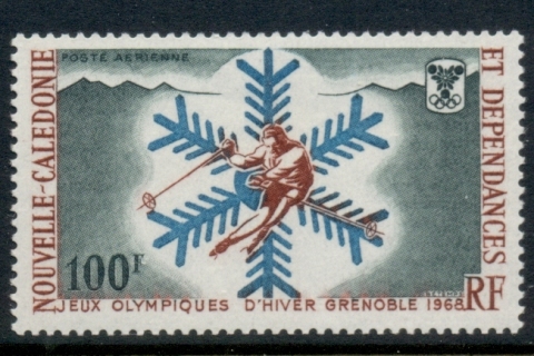 New Caledonia 1967 Winter Olympics Grenoble