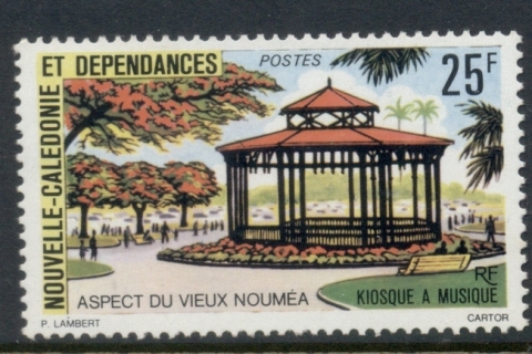New Caledonia 1976 View of Old Noumea 25f
