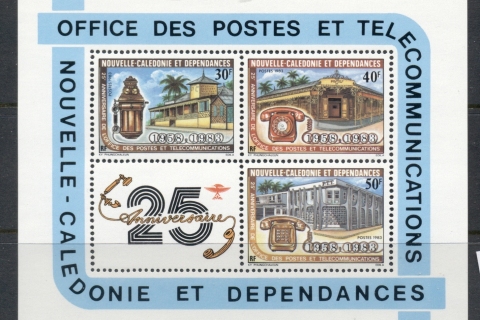 New Caledonia 1983 Telephones & Post Offices MS
