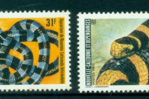 New Caledonia 1983 Local Snakes