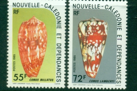 New Caledonia 1985 Seashells