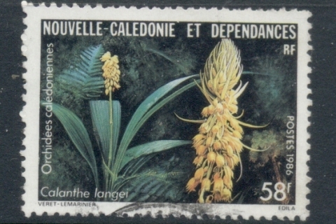 New Caledonia 1986 Plowers, orchids 58f
