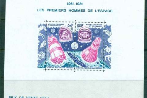 New Caledonia 1981 Yuri Gagarin & Vostok I Space MS