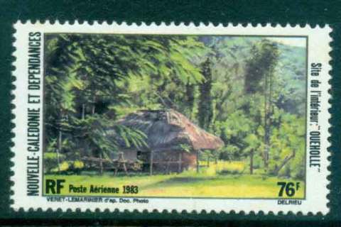 New Caledonia 1983 76fr Oueholle Tribe Straw Hut