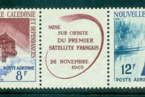 New Caledonia 1966 Ai Satellite pr + label