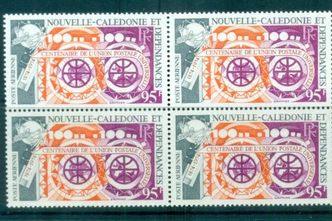 New Caledonia 1974 Centenary of UPU Blk 4