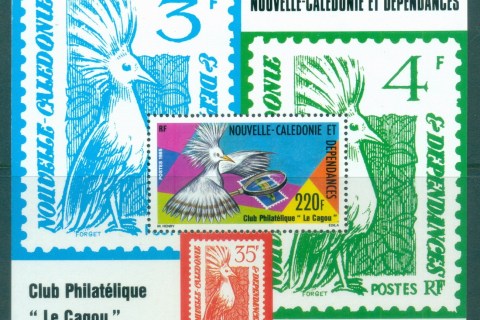New Caledonia 1985 Birds, Cagou, Kagu MS