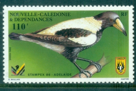 New Caledonia 1986 Birds, Stampex, Adelaide
