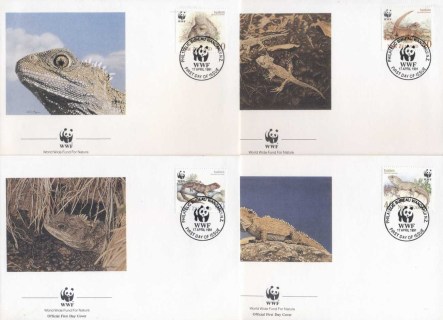 New Zealand 1991 WWF Tuatara, Reptile FDC