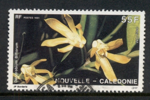 New Caledonia 1991 Flowers Orchids 55f