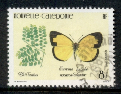 New Caledonia 1991 Insect Butterfly 8f