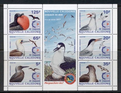 New Caledonia 1995 Seabirds, Singapore '95 MS