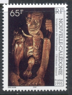 New Caledonia 1995 Sculpture, Lizard Man