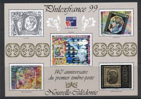 New Caledonia 1999 Stamp Anniversary MS