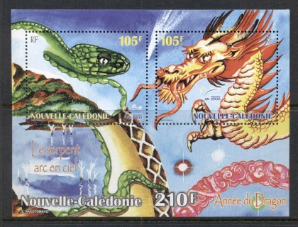 New Caledonia 2000 New Year of the Dragon MS