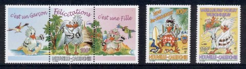 New Caledonia 2000 Greetings + label, bird, Kagu