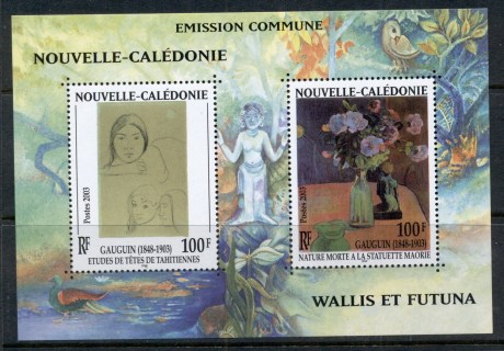 New Caledonia 2003 Paintings by Paul Gaugin, joint issue MS