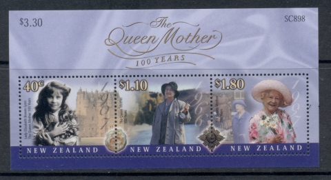 New Zealand 2000 Queen Mother 100th Birthday MS