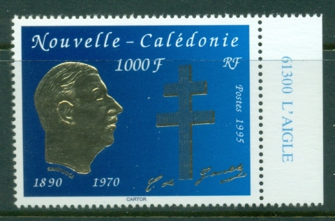 New Caledonia 1995 Charles de gaulle