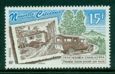 New Caledonia 1994 Postal Delivery Route