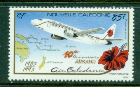 New Caledonia 1993 Air caledonia