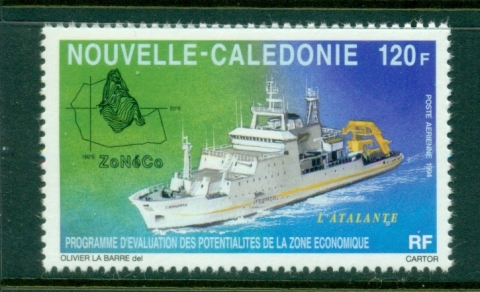 New Caledonia 1994 research Ship Atalante