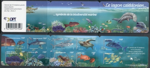 New Caledonia 2013 Marine Life in Lagoons P&S booklet