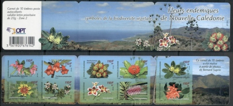 New Caledonia 2015 Flowers P&S booklet