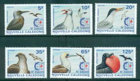 New Caledonia 1995 Sea Birds Singapore '95