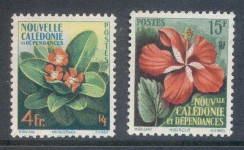 New-Caledonia-1958-Flowers-MLH