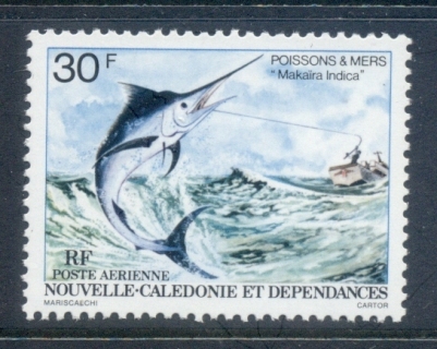 New-Caledonia-1979-Swordfish-Fishing-30fr-MUH